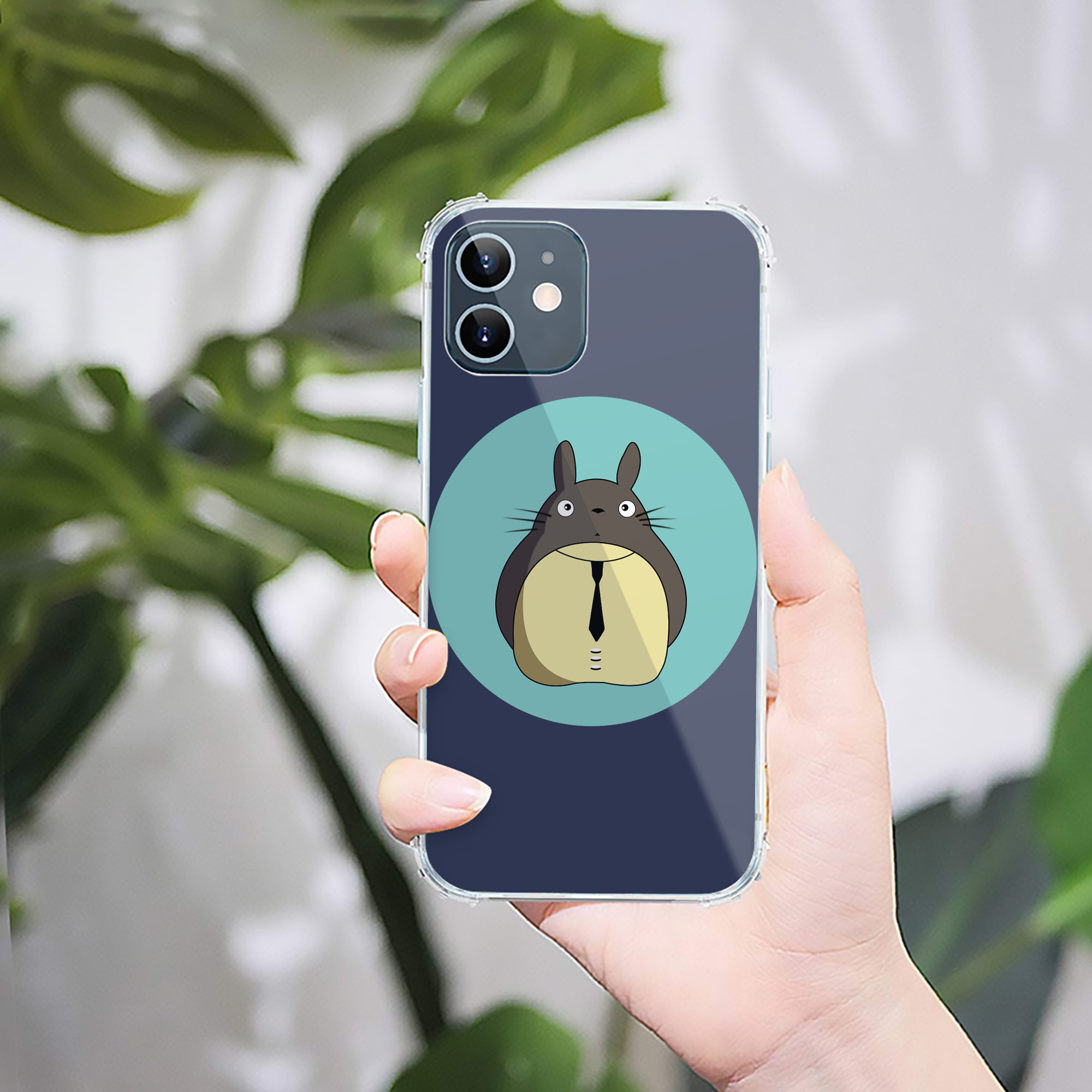 （画像用） となりのトトロ 草壁メイ 草壁サツキ My Neighbor Totoro Satsuki Kusakabe Mei Kusakabe 【iPhone 12シリーズ対応】透明スマホケース（クリアソフトケース）
